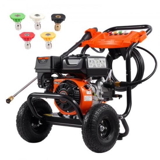 Picture of VEVOR Gas Pressure Washer 3500 PSI 2.6 GPM with 5 Nozzle Set for Cars Fences