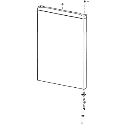 Picture of Samsung Assembly Door Foam-ref Part# DA91-04685C
