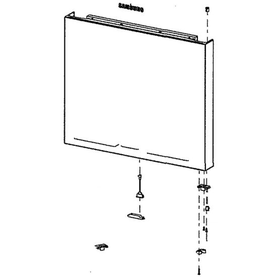 Picture of Samsung Assembly Door Foam-fre Part# DA91-04694B