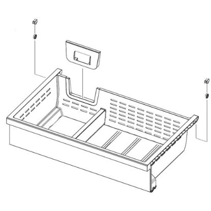 Picture of Samsung Assembly Tray-fre Up Part# DA97-20999A