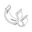 Picture of Samsung Clamper Hose-fix Part# DC65-00038A
