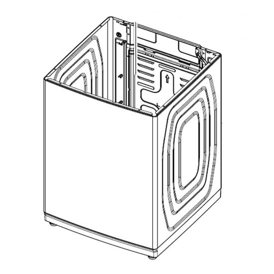 Picture of Samsung Assembly Frame Case Parts;wa7000r, Part# DC90-27225A
