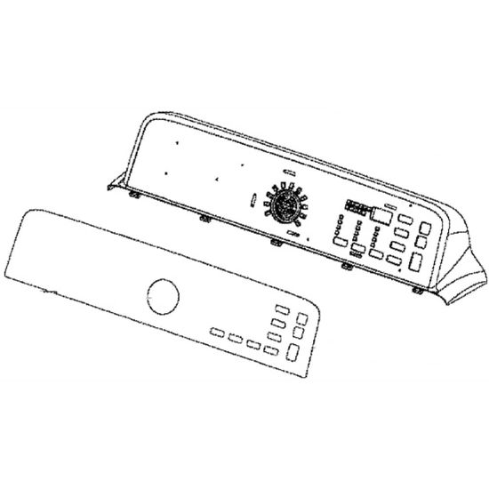 Picture of Samsung Assembly S.panel Control Part# DC97-16961A