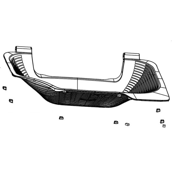 Picture of Samsung Assembly Lid Washing Part# DC97-19564A