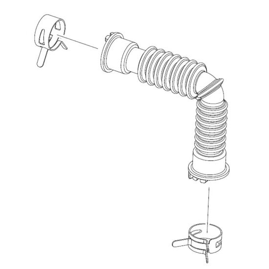 Picture of Samsung Assy Hose Air;wf8/6000r,a1 Part# DC97-21462A