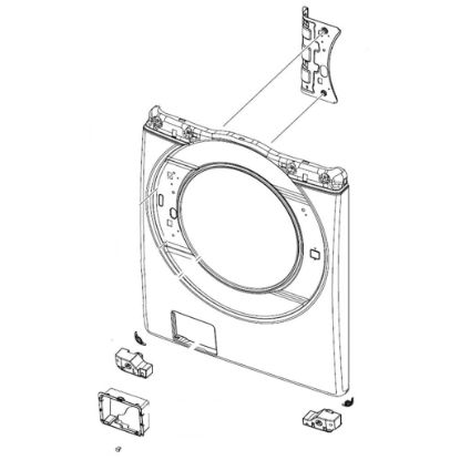 Picture of Samsung Assembly Frame Front Part# DC97-22197A