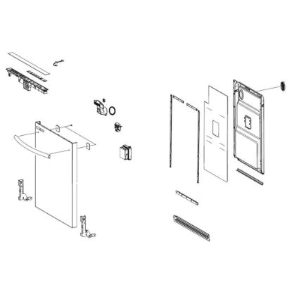 Picture of Samsung A/s Assy-door Part# DD82-01374B