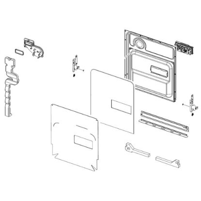 Picture of Samsung Tub Front Assembly Part# DD82-01326A