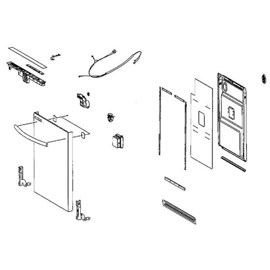 Picture of Samsung Door Assembly Part# DD82-01374A