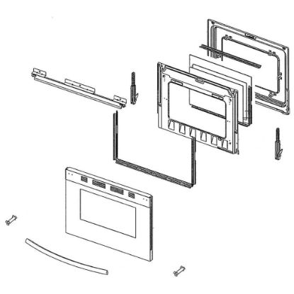 Picture of Samsung Assembly Door Part# DG94-02228A