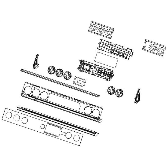 Picture of Samsung Assy Control Panel Sub;nx60t8711ss,stss, Part# DG94-03551B