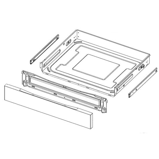 Picture of Samsung Assy Drawer;nx63t8***,sts,rail Type Part# DG94-03617A