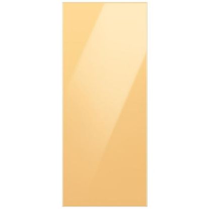 Picture of Samsung Bespoke 3-Door French Door Top Panel In Sunrise Yellow Glass Part# RA-F18DU3C0/AA