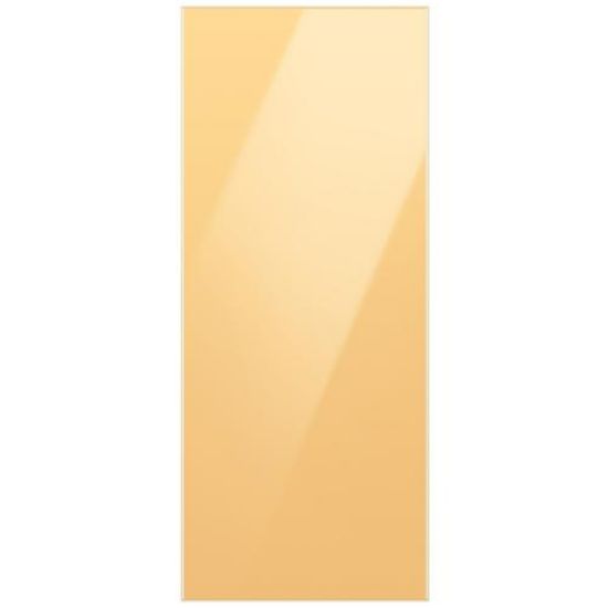 Picture of Samsung Bespoke 3-Door French Door Top Panel In Sunrise Yellow Glass Part# RA-F18DU3C0/AA