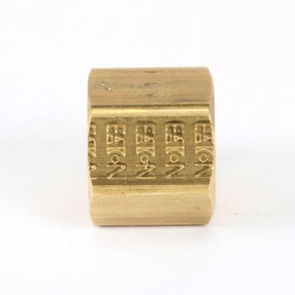 Picture of Southbend Range Nut,1/4 Cc Brass Part# 1099111