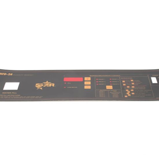 Picture of Star Label-operator Panel Part# 2M-Z4180