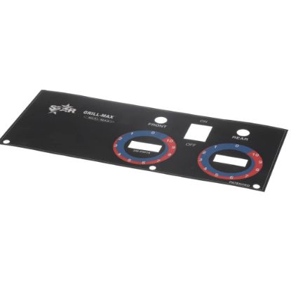 Picture of Star Control Panel Label Part# 2M-Z9616