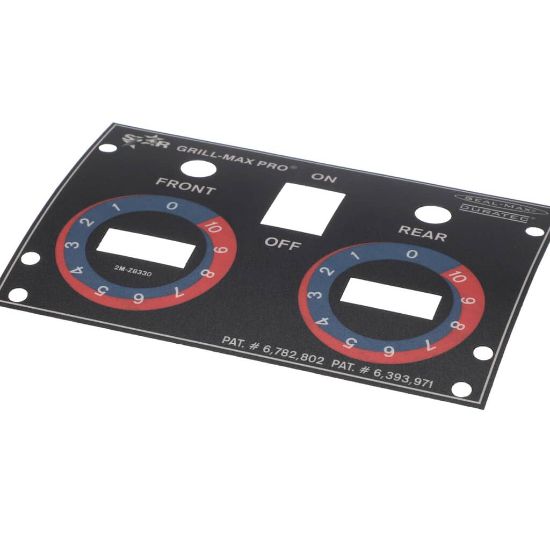 Picture of Star Control Panel Label Part# 2M-Z8330