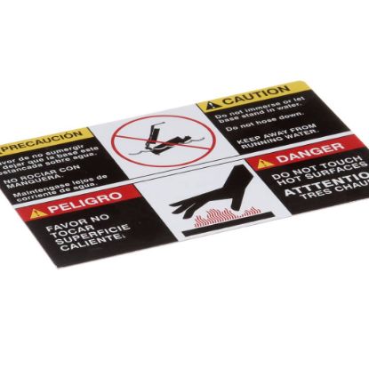 Picture of Star Label - Caution (Bi-lingual) Part# 2M-Z2620