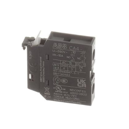 Picture of Trane Contactor; Cont, Aux Cont Blk, Front, 1 Part# CTR03258