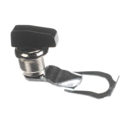 Picture of Trane Latch, 1/4 Turn Latch, Black Knob, Nickel Barrel. Part# LAT00833