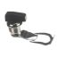 Picture of Trane Latch, 1/4 Turn Latch, Black Knob, Nickel Barrel. Part# LAT00833
