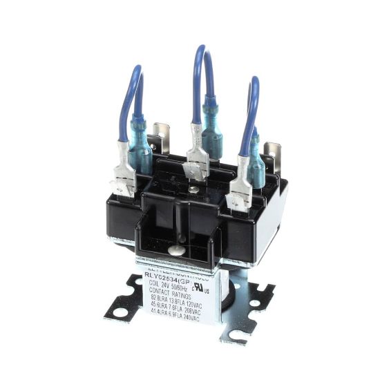 Picture of Trane Relay Control Dpdt 24V Coil 120/600V Part# RLY02534
