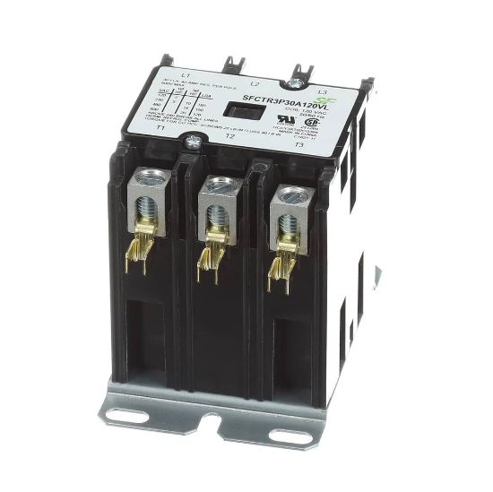 Picture of Trane Contactor; 3P 30A 120Vac / Lugs Part# SFCTR3P30A120VL