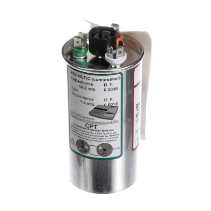 Picture of Trane Capacitor; 40/7.5Mfd 370/440V Rd Usa Made Part# USA2232