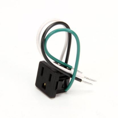 Picture of TRUE Receptacle, 3 Way Black #643-01374-101 15 Amp Part# 801229