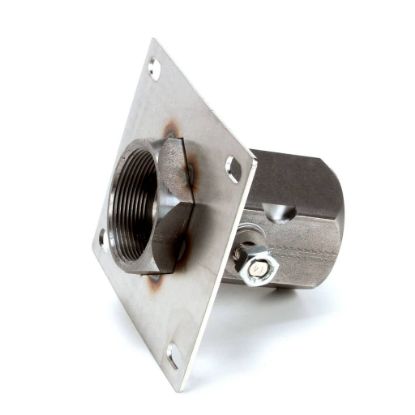 Picture of UltraFryer Ball Valve Assembly, 2 Inch W/ Plate Part# 12B952
