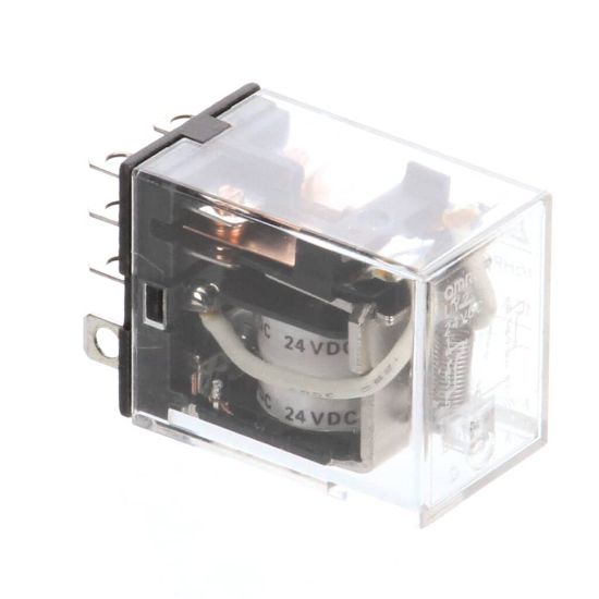 Picture of UltraFryer Relay, 24V Dc Dpdt Clear (Blower) Part# 18A334