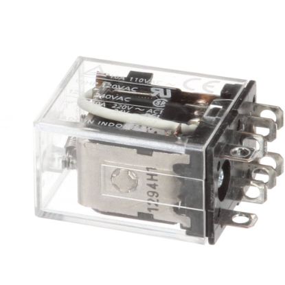 Picture of UltraFryer Relay, 24V Ac Dpdt Clear (2 Per) Part# 18A333