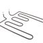 Picture of Vulcan Element,bottom Oven 208V Part# 00-421305-00001