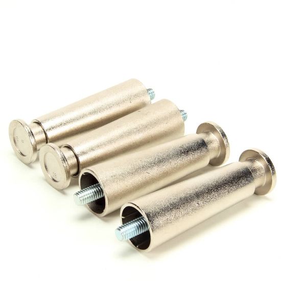 Picture of Wells Leg 4In Metal Set Of 4 Part# 5D-20563