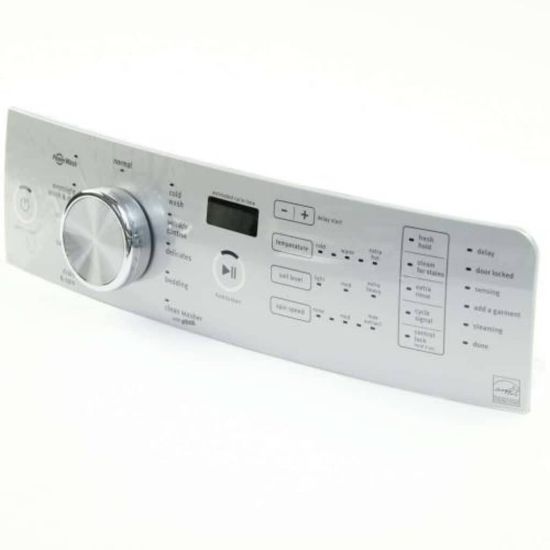 Picture of Whirlpool Washing Machine Control Panel Assembly - White Part# W10748424