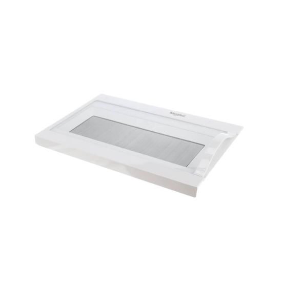 Picture of Whirlpool Microwave Door Assembly - White Part# W10889330