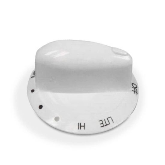 Picture of Whirlpool Knob White Part# WP74009775