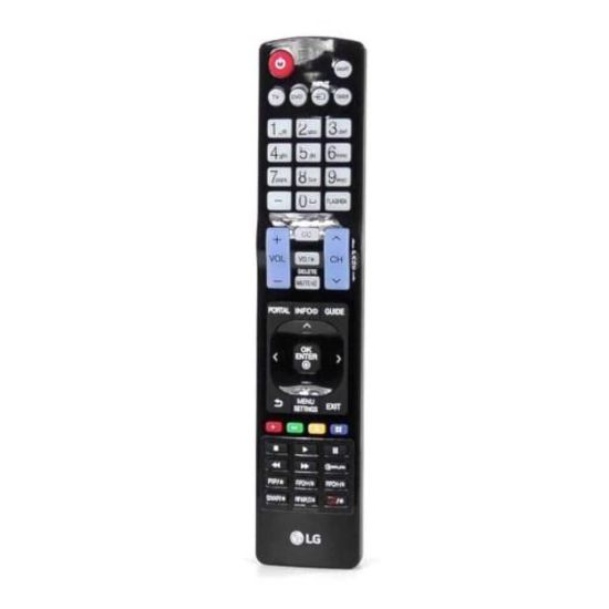 Picture of LG Remote Controller Assembly Part# AKB73755451