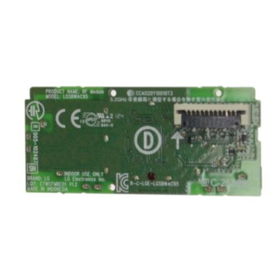 Picture of LG Module,wifi Bluetooth Module Part# EAT65167004