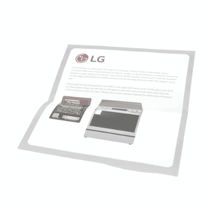 Picture of LG Label,warning Part# MEZ69028403