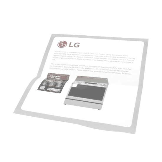 Picture of LG Label,warning Part# MEZ69028403